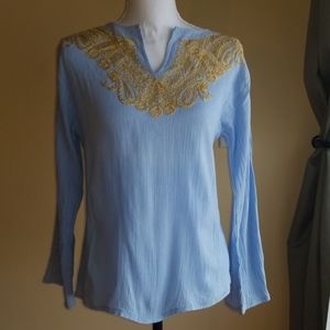 Hand sewn detailed top